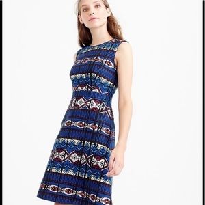 J Crew Textures Windowpane Jacquard Dress, Size 12